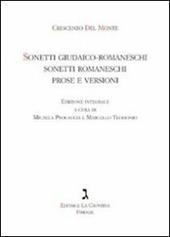 Sonetti giudaico-romaneschi, sonetti romaneschi, prove e versioni. Con CD Audio