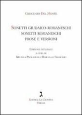 Sonetti giudaico-romaneschi, sonetti romaneschi, prove e versioni. Con CD Audio