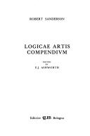 Logicae artis compendium (Oxford, 1618) - Robert Sanderson - Libro CLUEB 1985, Instrumenta rationis | Libraccio.it