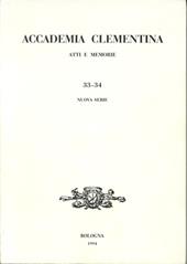 Accademia Clementina. Atti e memorie. Nuova serie (33-34)