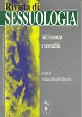 Rivista di sessuologia (1997). Vol. 3: Adolescenza e sessualità.