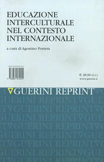 Educazione interculturale nel contesto internazionale - Agostino Portera - Libro Guerini Scientifica 2006, Processi form. e sc. del'educaz.-Monogr. | Libraccio.it