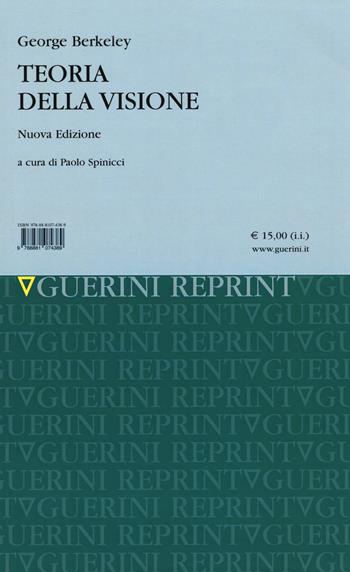 Teoria della visione. Nuova ediz. - George Berkeley - Libro Guerini Scientifica 2020 | Libraccio.it