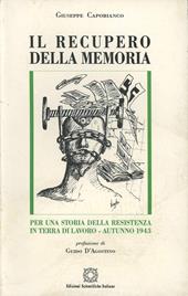 Il recupero della memoria. Per una storia della Resistenza in Terra di Lavoro (autunno 1943)