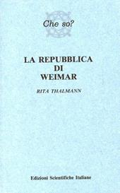 La repubblica di Weimar