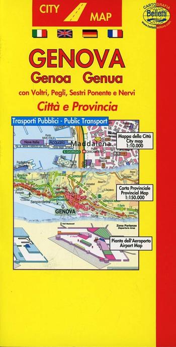 Genova 1:10.000  - Libro Belletti 2006, Piante di città. City map | Libraccio.it