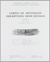 Corpus of mycenaean inscriptions from Knossos. Vol. 4