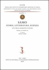 Samo. Storia, letteratura, scienza. Atti delle Giornate di studio (Ravenna, 14-16 novembre 2002)