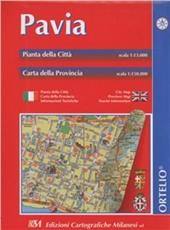 Pavia. Pianta della città 1:13.000. Carta della provincia 1:150.000