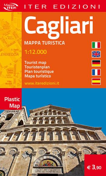 Cagliari. Pianta turistica. Ediz. multilingue  - Libro Iter Edizioni 2013, Plastic map | Libraccio.it