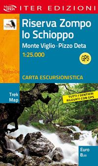 Riserva Zompo lo Schioppo. Monte Viglio. Pizzo Deta 1:25.000  - Libro Iter Edizioni 2015, Trek map | Libraccio.it