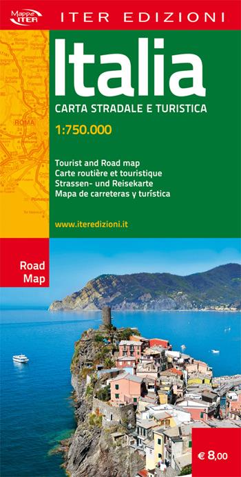 Italia. Carta stradale e turistica 1:750.000  - Libro Iter Edizioni 2014, Carte stradali | Libraccio.it