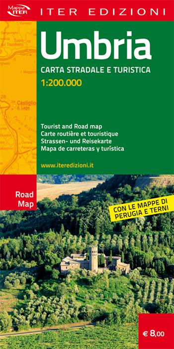 Umbria. Carta stradale e turistica 1:200.000. Ediz. multilingue  - Libro Iter Edizioni 2014, Carte stradali | Libraccio.it