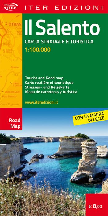 Il Salento. Carta stradale e turistica 1:100.000. Ediz. multilingue  - Libro Iter Edizioni 2015, Carte stradali | Libraccio.it