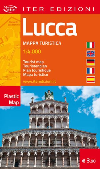 Lucca. Mappa turistica 1:4.000. Ediz. multilingue  - Libro Iter Edizioni 2016, Plastic map | Libraccio.it