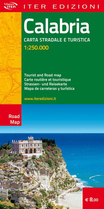 Calabria. Carta stradale e turistica 1:250.000  - Libro Iter Edizioni 2016, Carte stradali | Libraccio.it