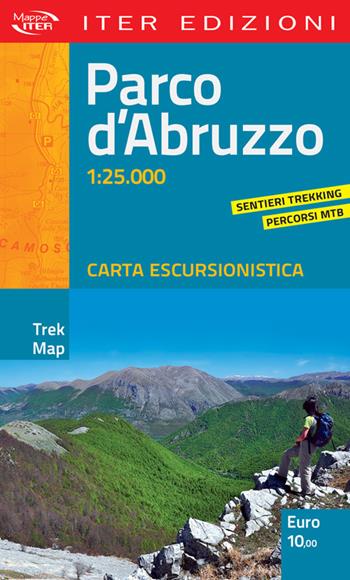 Parco d'Abruzzo. Carta escursionistica 1:25.000  - Libro Iter Edizioni 2017, Trek map | Libraccio.it