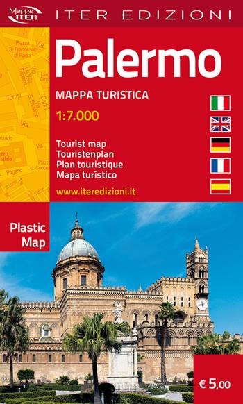 Palermo. Mappa turistica 1:7.000. Ediz. multilingue  - Libro Iter Edizioni 2019, Plastic map | Libraccio.it