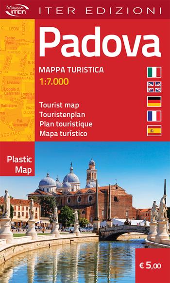 Padova. Mappa turistica 1:7.000. Ediz. multilingue  - Libro Iter Edizioni 2025, Plastic map | Libraccio.it