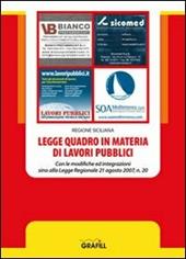 Legge quadro in materia di lavori pubblici