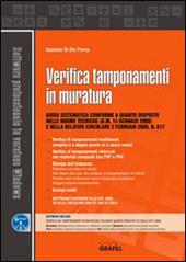 Verifica tamponamenti in muratura. Con Contenuto digitale per download e accesso on line