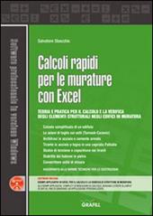 Calcoli rapidi per le murature con Excel. Con Contenuto digitale per download e accesso on line