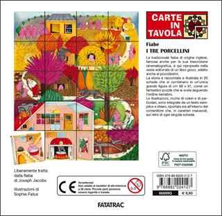 I tre porcellini - Nicoletta Codignola - Libro Fatatrac 2016, Carte in tavola | Libraccio.it