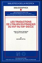 Les traductions de l'italien en français du XVI/e au XX/e siècle