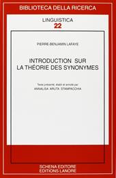 Introduction sur la théorie des synonymes
