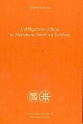L' obbligazione politica in Alessandro Passerin d'Entrèves