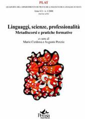 Linguaggi, scienze, professionalità. Metadiscorsi e pratiche formative