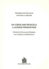 Da Girolamo Ruscelli a Alessio Piemontese. I secreti in Italia e in Europa dal Cinque al Settecento