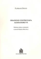 Orazione contro papa Alessandro VI. Ediz. critica