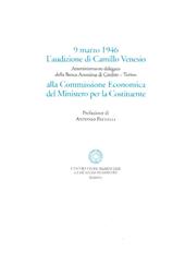 L' audizione di Camillo Venesio alla Commissione Economica per la Costitutente (9 marzo 1946)