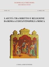 Laicità tra diritto e religione da Roma a Costantinopoli a Mosca