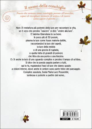Poesie di luce - Sabrina Giarratana - Libro Motta Junior 2014, Il suono della conchiglia | Libraccio.it