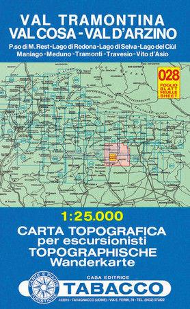 Val Tramontina. Val Cosa. Val d'Arzino 1:25.000  - Libro Tabacco 2008, Carte topografiche per escursionisti | Libraccio.it