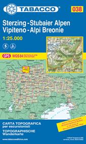 Vipiteno. Alpi Breonie 1:25.000