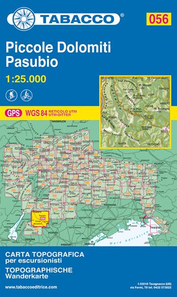 Piccole Dolomiti-Pasubio. 1:25.000 Ediz. italiana e tedesca  - Libro Tabacco 2013, Carte topografiche per escursionisti | Libraccio.it