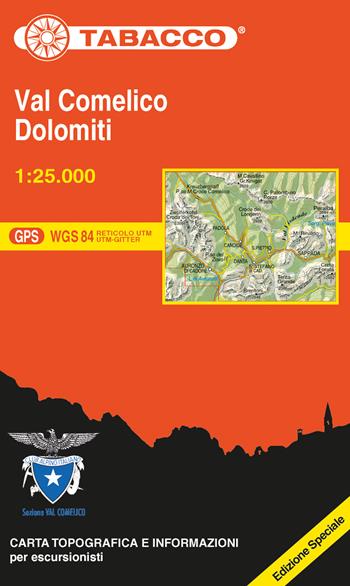 VCOM Val Comelico. Dolomiti 1:25.000. Ediz. multilingue  - Libro Tabacco 2021 | Libraccio.it
