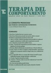 La condotta prosociale. Basi teoriche e metodologie d'intervento