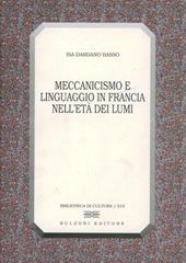 Meccanicismo e linguaggio in Francia nell'età dei lumi