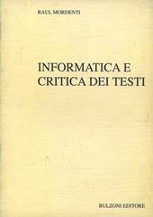 Informatica e critica dei testi