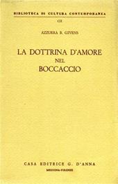 La dottrina d'amore nel Boccaccio