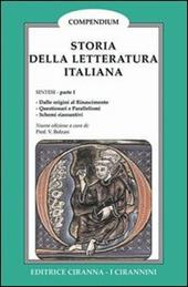 Storia della letteratura italiana. Vol. 1