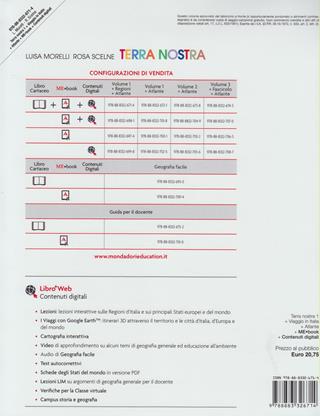 Terra nostra. Per la Scuola media. Vol. 1: Europa, Italia, paesaggi, popolazione, economia-Viaggio Italia. - Luisa Morelli, Rosa Scelne - Libro Mursia Scuola 2013 | Libraccio.it