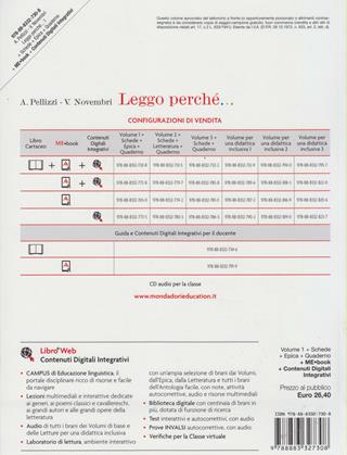 Leggo perché. Con Atlante-Epica-Quaderno. Per la Scuola media. Vol. 1 - Anna Pellizzi, Valeria Novembri, Nerella Botta - Libro Mursia Scuola 2014 | Libraccio.it
