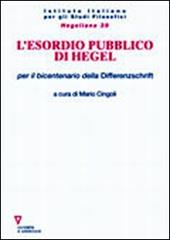 L'esordio pubblico di Hegel per il bicentenario della Differenzschrift