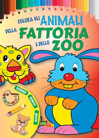 Colora gli animali della fattoria e dello zoo  - Libro ColorBimbo 2018, Colora | Libraccio.it