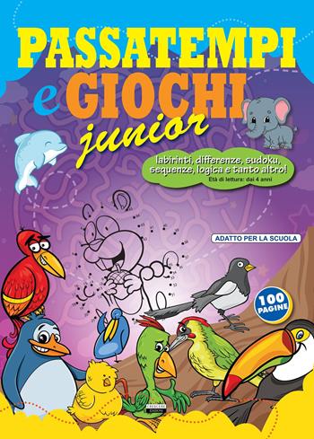 Passatempi e giochi junior. Viola. Ediz. illustrata  - Libro Crescere 2020, Varia ragazzi | Libraccio.it